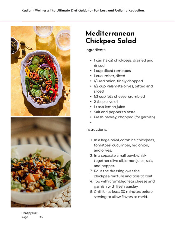 Radiant Wellness: The Ultimate Diet Guide for Fat Loss and Cellulite Reduction